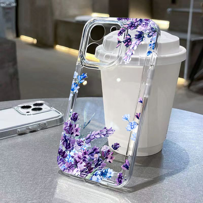 Perfume Pure Xs - Purple Flower Soft TPU Phone Case