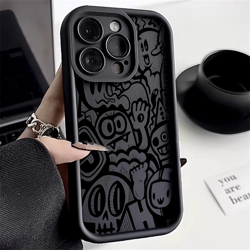 Black Graffiti Phone Case For  - Perfume Pure Xs ulasan dan harga