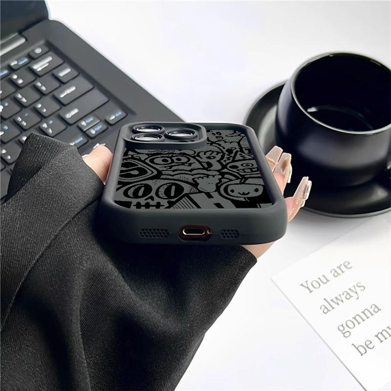 Black Graffiti Phone Case For  - Perfume Pure Xs ulasan dan harga