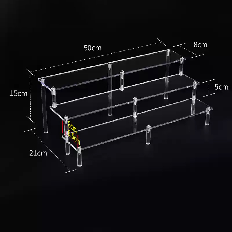 Acrylic Riser Display Shelf,3  - Perfume Fragrance Holder ulasan dan harga