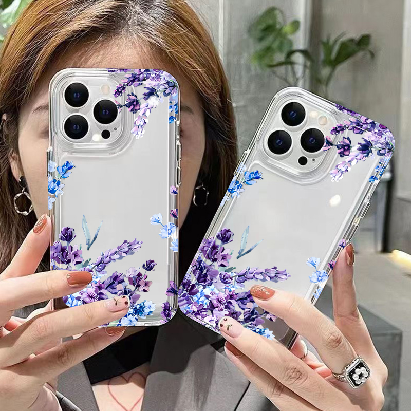 Purple Flower Soft TPU Phone C - Perfume Pure Xs ulasan dan harga