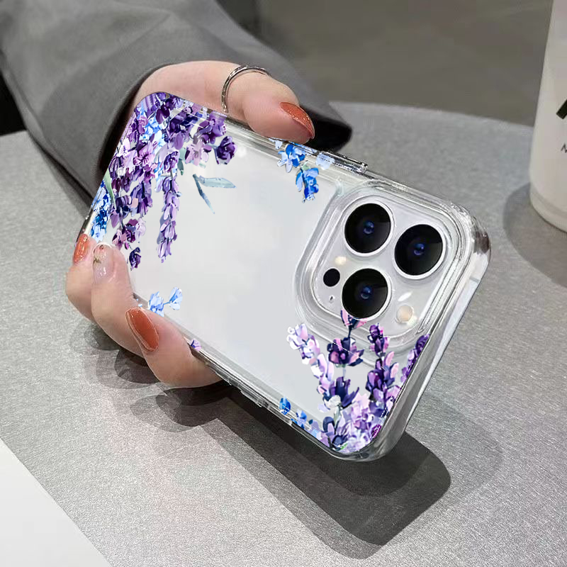 Purple Flower Soft TPU Phone C - Perfume Pure Xs ulasan dan harga