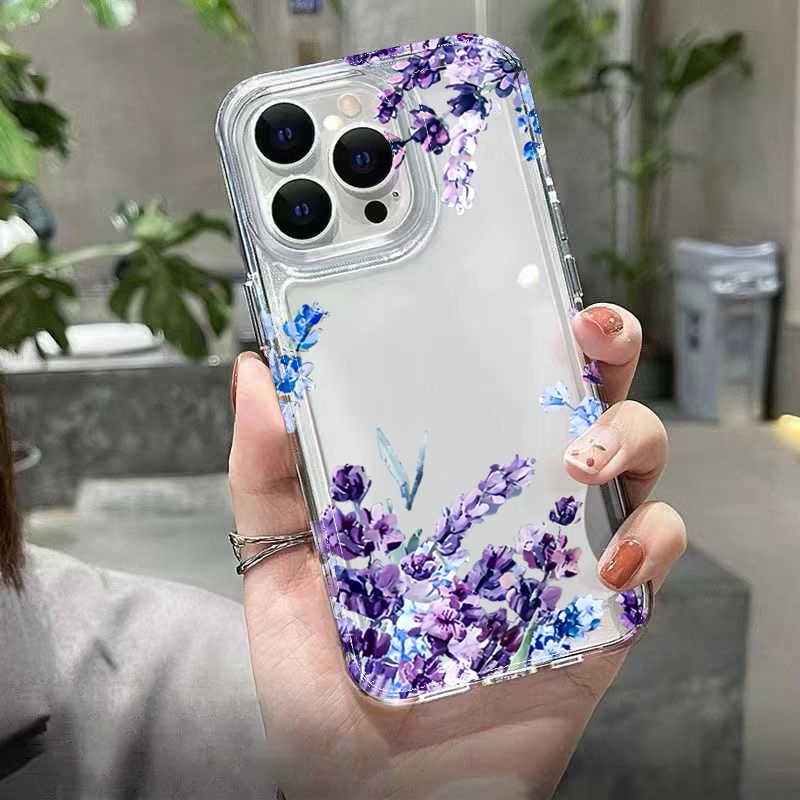 Purple Flower Soft TPU Phone C - Perfume Pure Xs ulasan dan harga